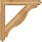 Ekena Millwork Funston Arts and Crafts Rough Sawn Bracket w/ Offset Brace, Western Red Cedar, 6"W x 36"D x 36"H BKT0604X36X36FST03RWR - alternate 2